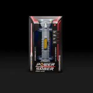 Power Saber Energy Blade Red | First Ever Automatic Saber | Auto Extending & Retracting Saber | Extends 35" (90cm) | Motion Based SFX | Ages 6