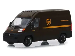 2018 Ram ProMaster 2500 Cargo High Roof - United Parcel Service (UPS) Worldwide Services Diecast 1:43 Scale Model - Greenlight 86156