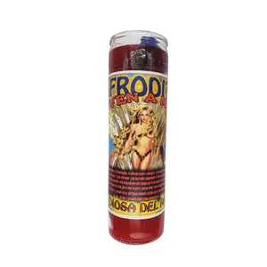 Aphrodite Love Goddess Prepared Candle / Afrodita Diosa Del Amor Veladora Preparada