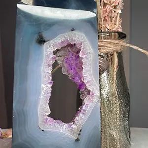Druzy amethyst agate tower