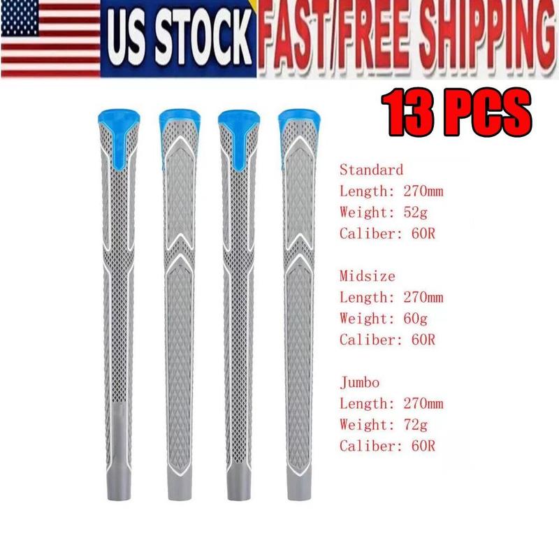 13PCS Golf Grip Standard/Midsize /Jumbo Golf Club Grip Rubber Non-Slip Golf Grip