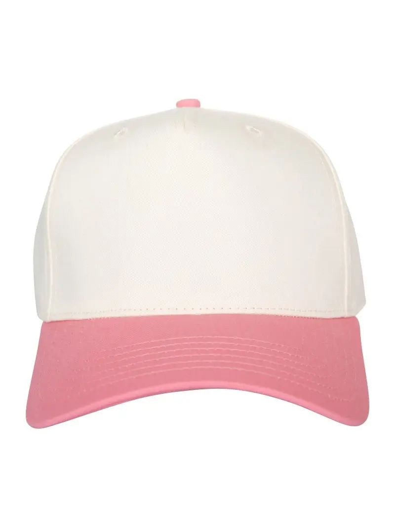 Blank White and Pink Trucker Hat, Classic Two Tone Snapback Cap, Custom Embroidery Hat, Adjustable Mesh Baseball Cap, DIY Logo Hat, Unisex Gift
