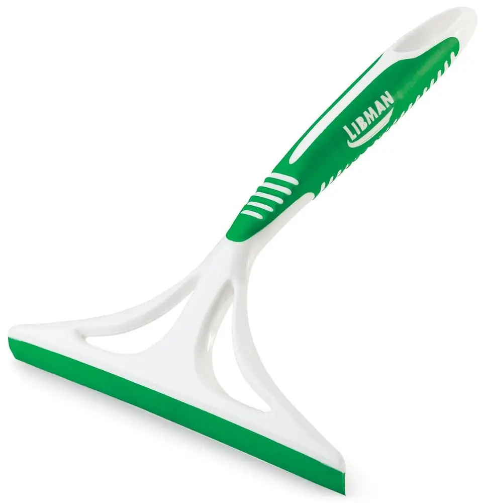 Libman 8" Wide Window Squeegee with Ergo Grip Ergonomic Hangable Rubber Blade Handle - All-Purpose Handle Squeegee for Easy Glass & Home Care Cleaning, Cleaning Squeegees