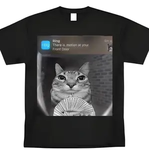 Unisex Humorous Cat-Themed Sports T-Shirt, Stylish Streetwear Gift for Solo-Living Friends