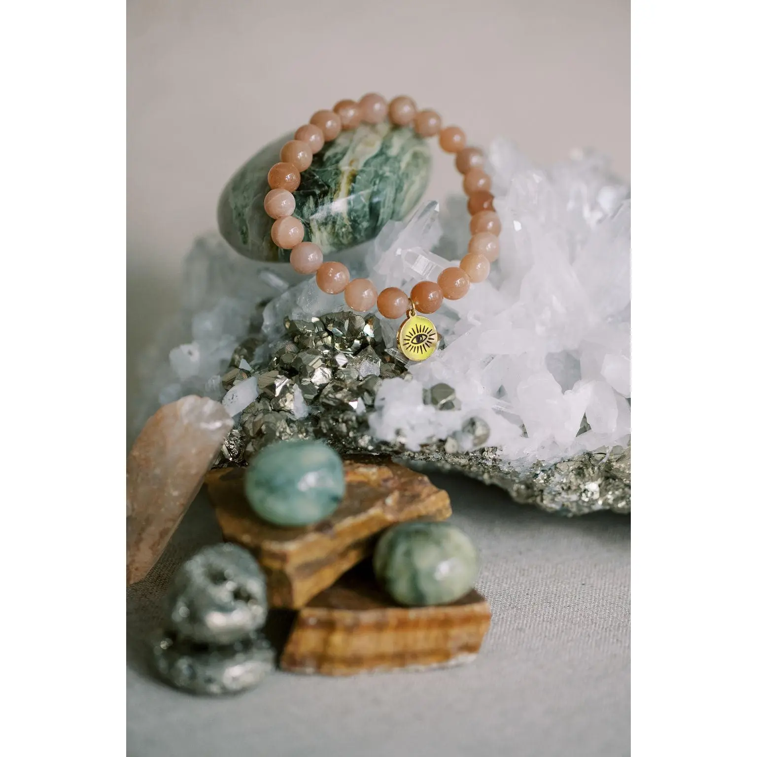 Peach Moonstone 'Understand YOU' Bracelet