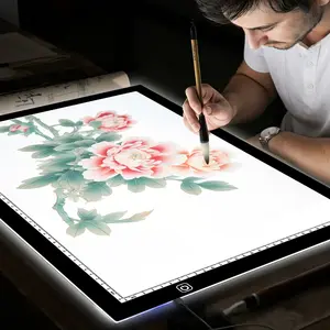 LED Drawing  A2 Light-Up Acrylic  Writing , featuring an ultra-thin adjustable light pad, Suitable for diamond painting, sketching, animation, and template making. It is a USB-powered high-brightness LED dual light strip painting  copy board