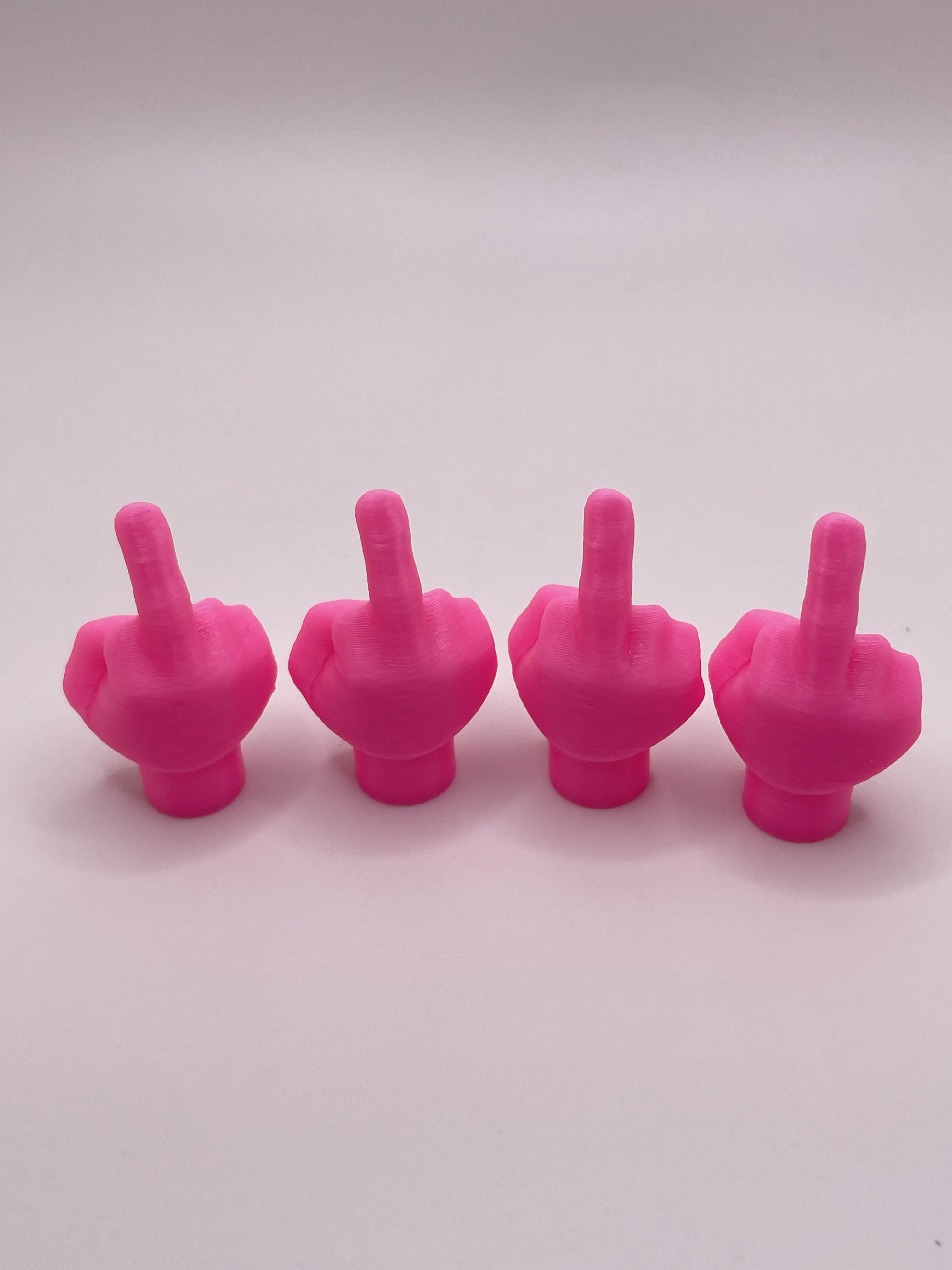"The Friendly Finger" Valve Stem Cap | Set of 4 |  Fits Most Schrader valves |