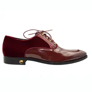 Mauri 4993 Velvet Patent Lace Up Shoe
