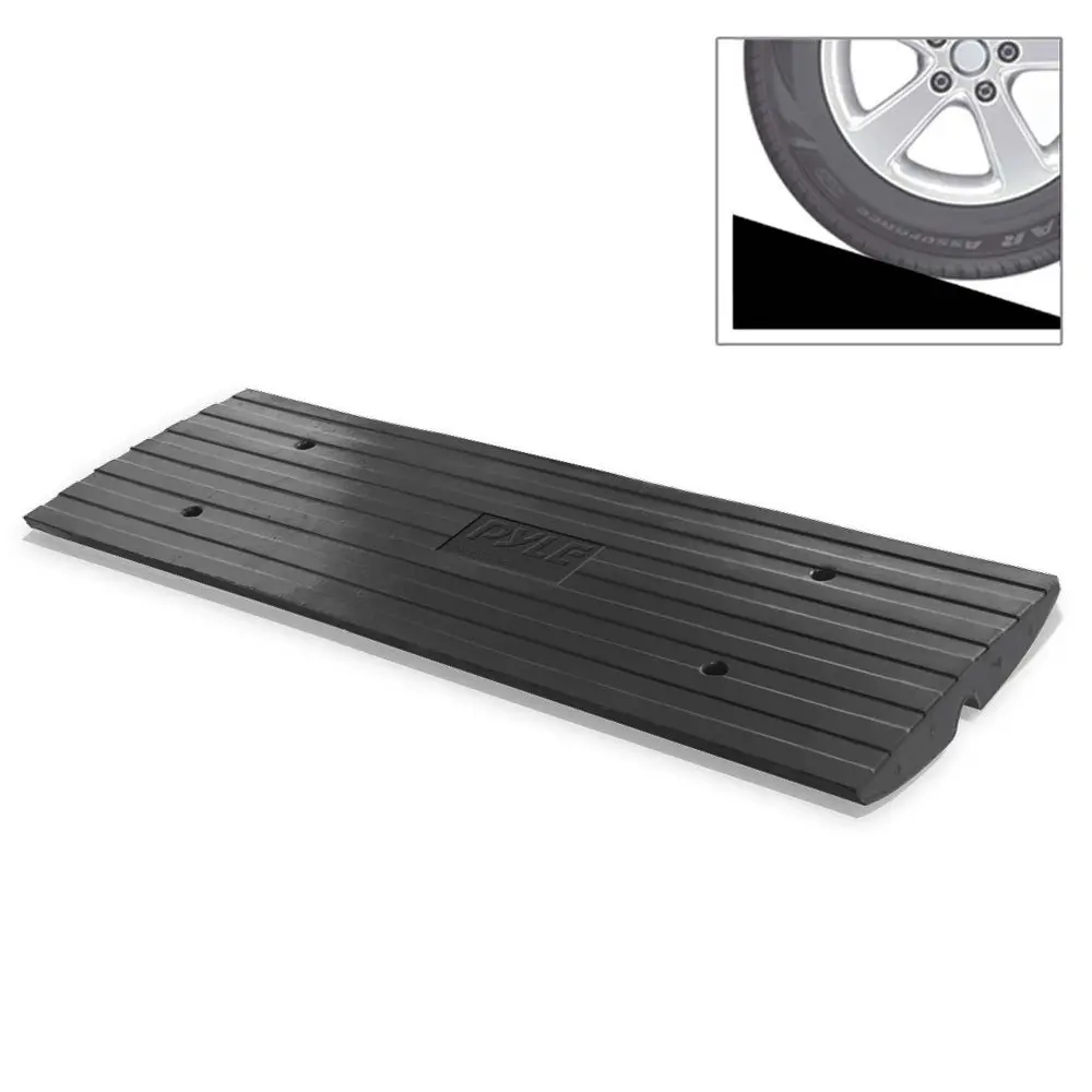 Heavy Duty Synthetic Driveway Curb Ramp - 4 ft Length, 11000 lb Capacity, Ideal for Truck, Home Use