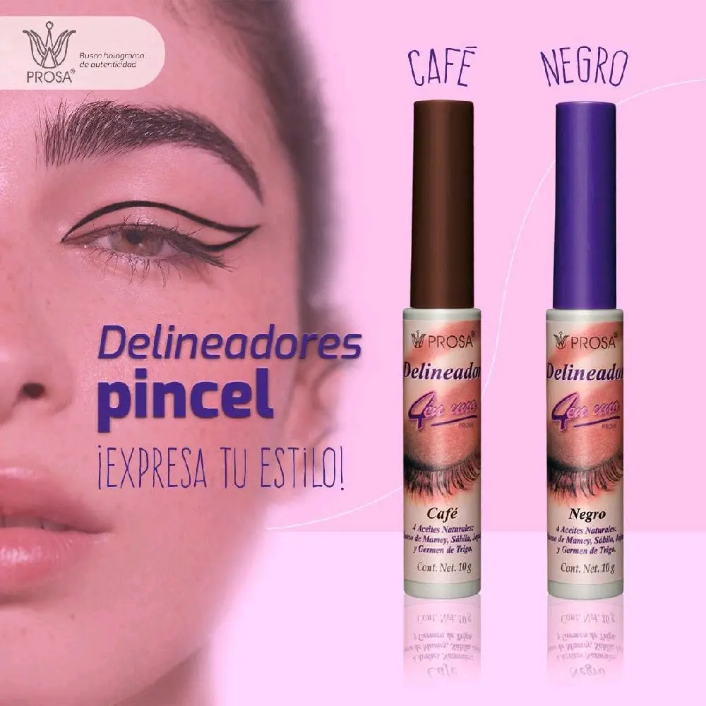 Prosa black or brown brush eyeliner
