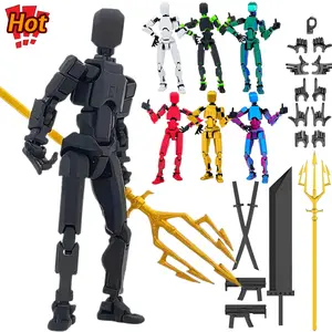 T13 3D Action Figure,【Completed assembly model】Dummy Nova Titan Lucky 13 Action Figure 3D Printed Multi-Jointed Movable Toy Valentine's Day gift for boys