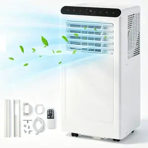 Garvee 10000 BTU 3‑In‑1 Portable Air Conditioner, Cooling Fan & Dehumidifier Combo, Cools Up to 450 Sq.Ft, Room AC with Remote Control, Auto Swing, Quiet Operation & Timer