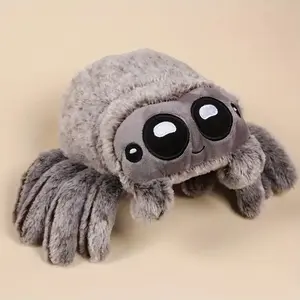 Happy Plush Spider Toy, Fun Festive Halloween Costume Accessory, Game Decoration, Perfect for Halloween Party Supplies & Playtime, Soft Huggable Stuffed Animals, Cuddly Stuffed Animal