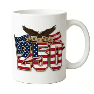 Vintage Style America250 Mug 250th Anniversary July 4th Independence Day Retro Ceramic Cup