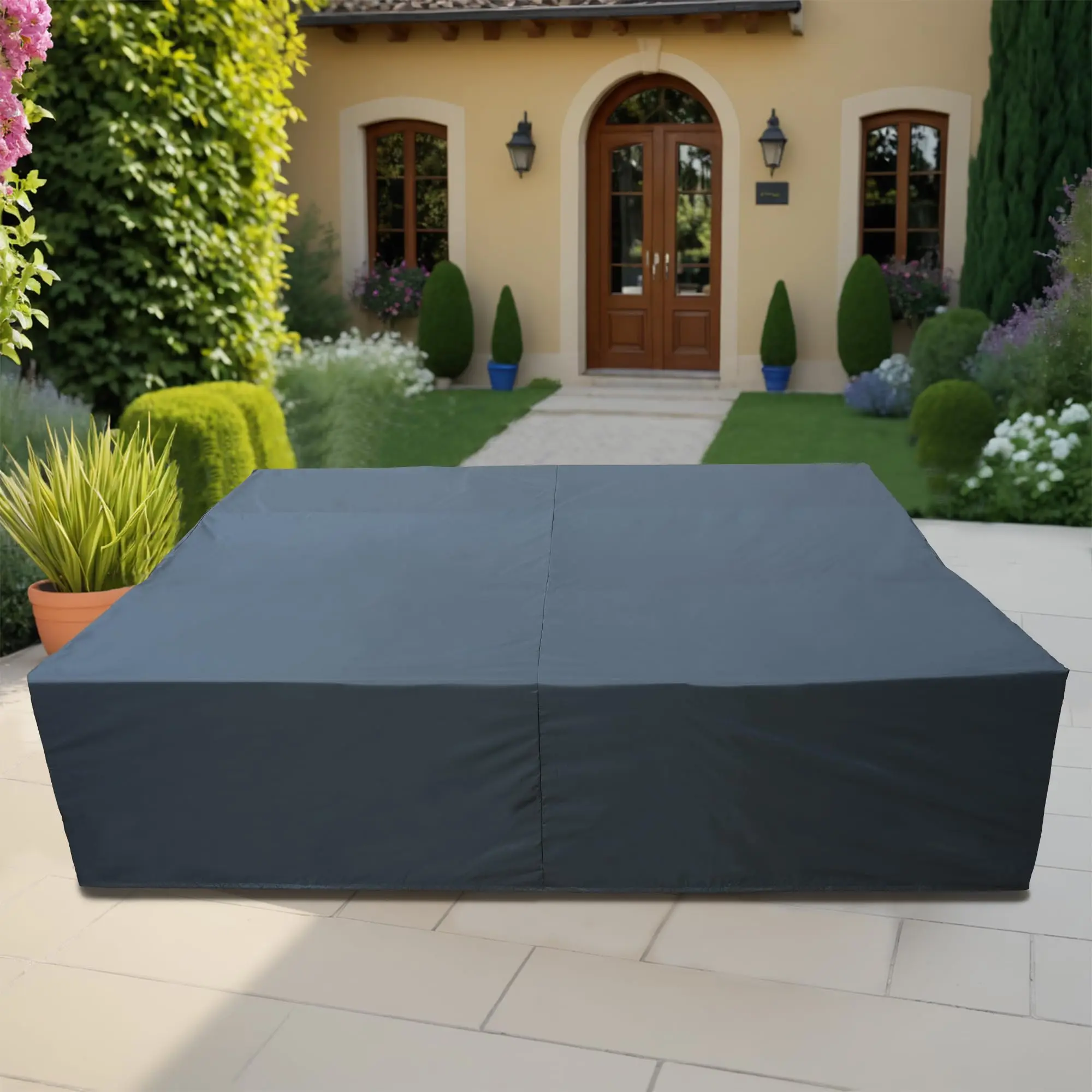 Patio Conversation Set Cover Patio Furniture Set Cover Outdoor Sectional Sofa Set Covers Waterproof Dining Table Chair Set Cover Waterproof Couch Cover Patio Furniture Covers, Cover For Sofa, Extra Large Outdoor Furniture Set Covers