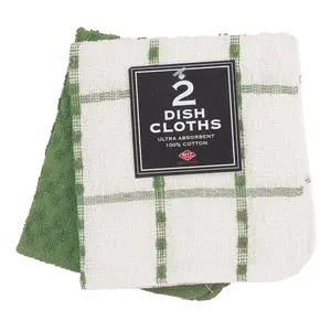 212 MAIN Cactus Dish Cloth - 2-Pack, Long-Lasting Consumer-Grade Cleaning Supplies, Household Kitchen Cleaning Tool