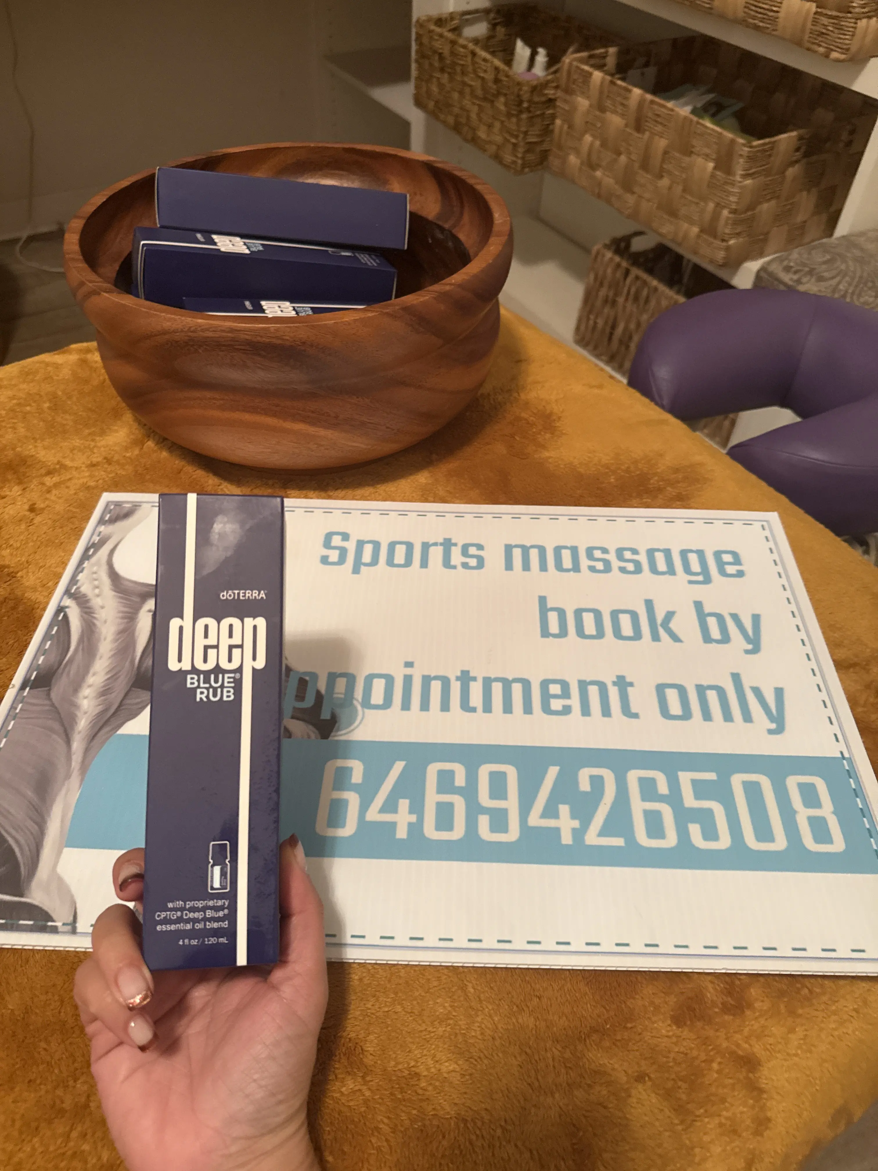 Deep blue rub