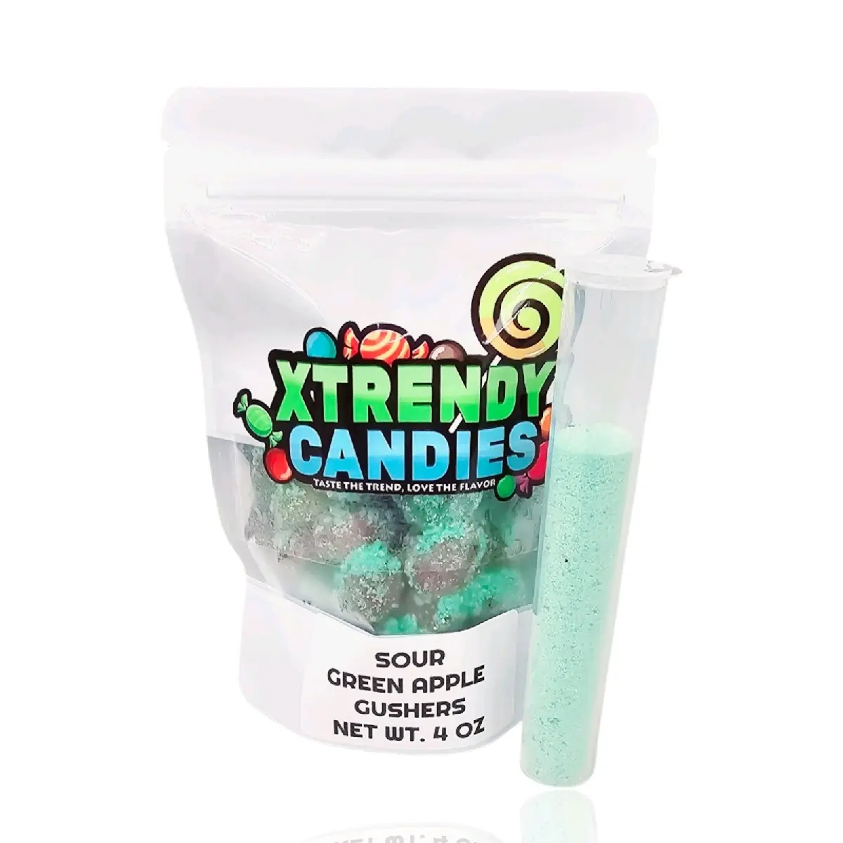 4oz Mini sour green apple with Extra powder