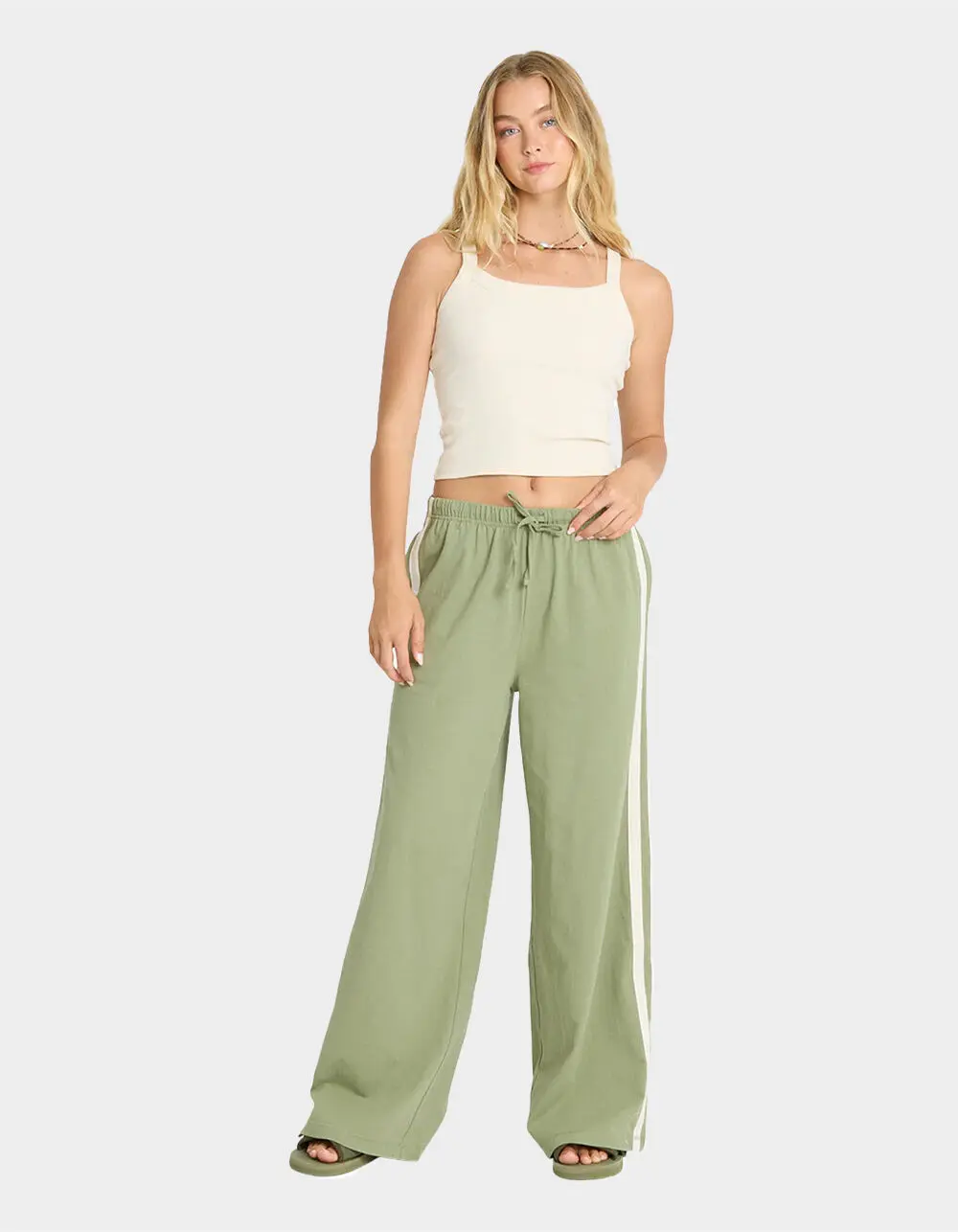 BILLABONG Wave Stamp Womens Wide Leg Pants