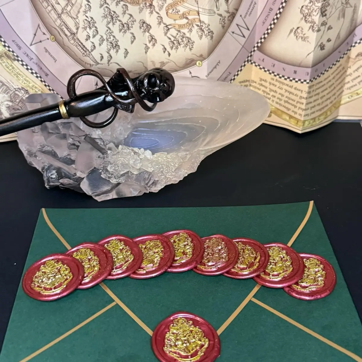 Harry Potter Hogwarts Wax Seal Stickers - Perfect for Office Stationery Supplies