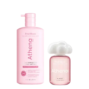 Petal Bloom - Athena Club Lotion & Mist Duo | Hydrates & Softens | Full-Body Fragrance | Sensitive-Skin Friendly | Perfect for Scent Layering