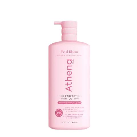 Petal Bloom - Athena Club Skin Perfecting Body Lotion | 24-Hour Hydration | Fast-Absorbing | Strengthens Skin | Dermatologist Tested