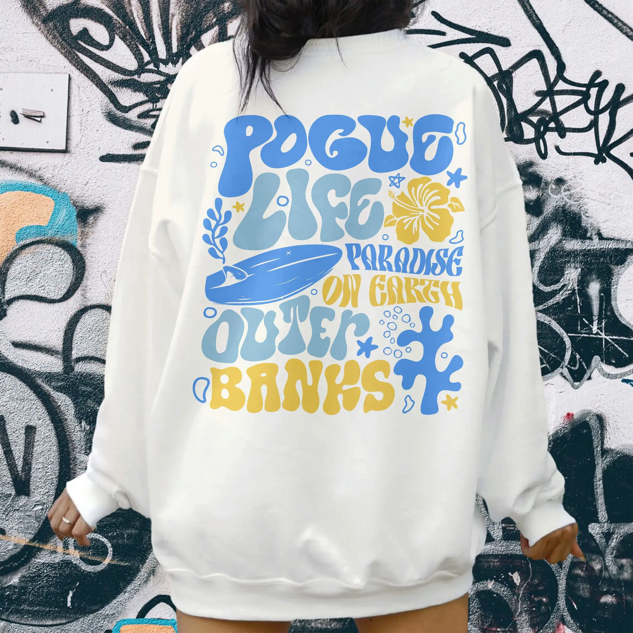Outer Banks Sweatshirt Ocean Beach Hoodie Pogue Life Paradise On Earth Poguelandia Obx Shirt Hawaii Sweatshirt North Carolinacoconut Shirt, T-shirt, Sweatshirt, Hoodie, Free Shipping