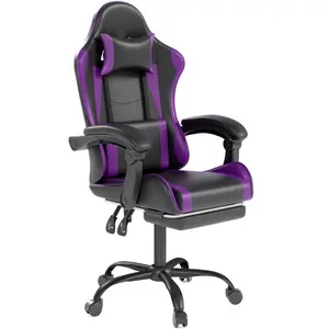 Gaming Chair with Headrest and Lumbar Support, Ergonomic High Back Office Chair, Racing Style Executive Computer, Customized