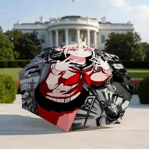 Toga Himiko Design Umbrella, portable and foldable design, 8 ribs, a casual accessory for Halloween, Christmas, and birthday gifts. Y251128345