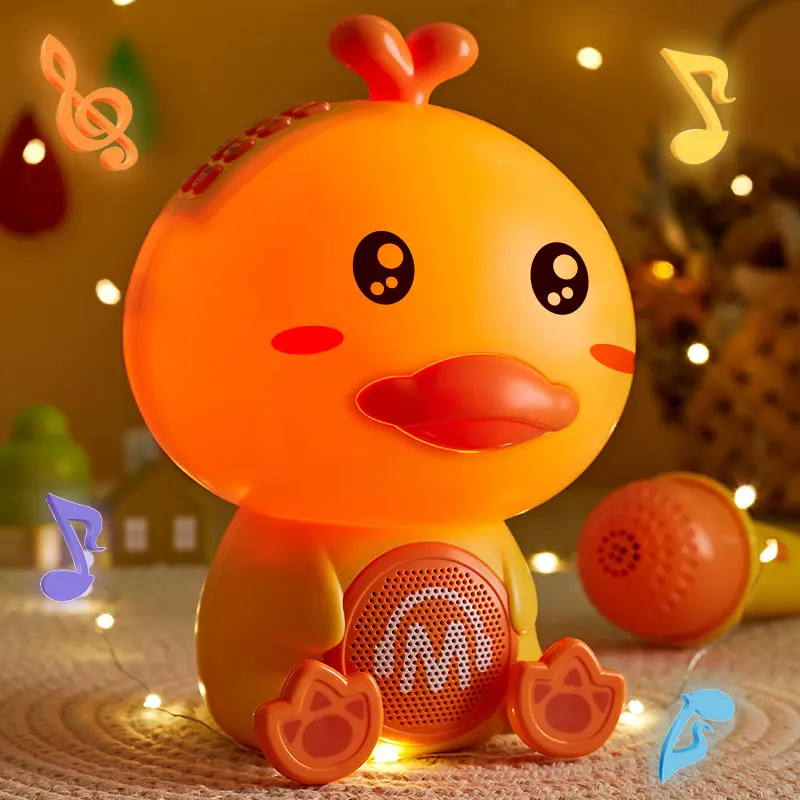 Mini Karaoke Machine with 2 Microphone for Kids, Portable Singing Speaker, Wireless Early Education Machine, Party Christmas Birthday Gifts for Girls and Boys