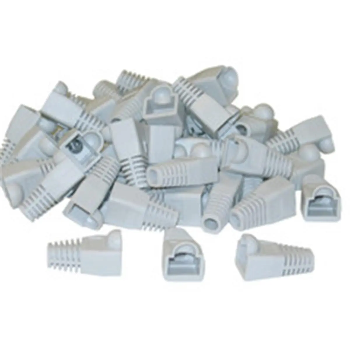 Cable Wholesale RJ45 Strain Relief Boots- Gray- 50 Pieces Per Bag, Vga, Connect, Compatibility