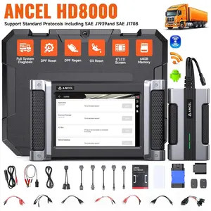 ANCEL HD8000 Diesel Heavy Duty Truck OBD2 Scanner DPF Regen HD Diagnostic Tool ANCEL HD8000 Diesel Heavy Duty Truck OBD2 Scanner DPF Regen HD Diagnostic Tool