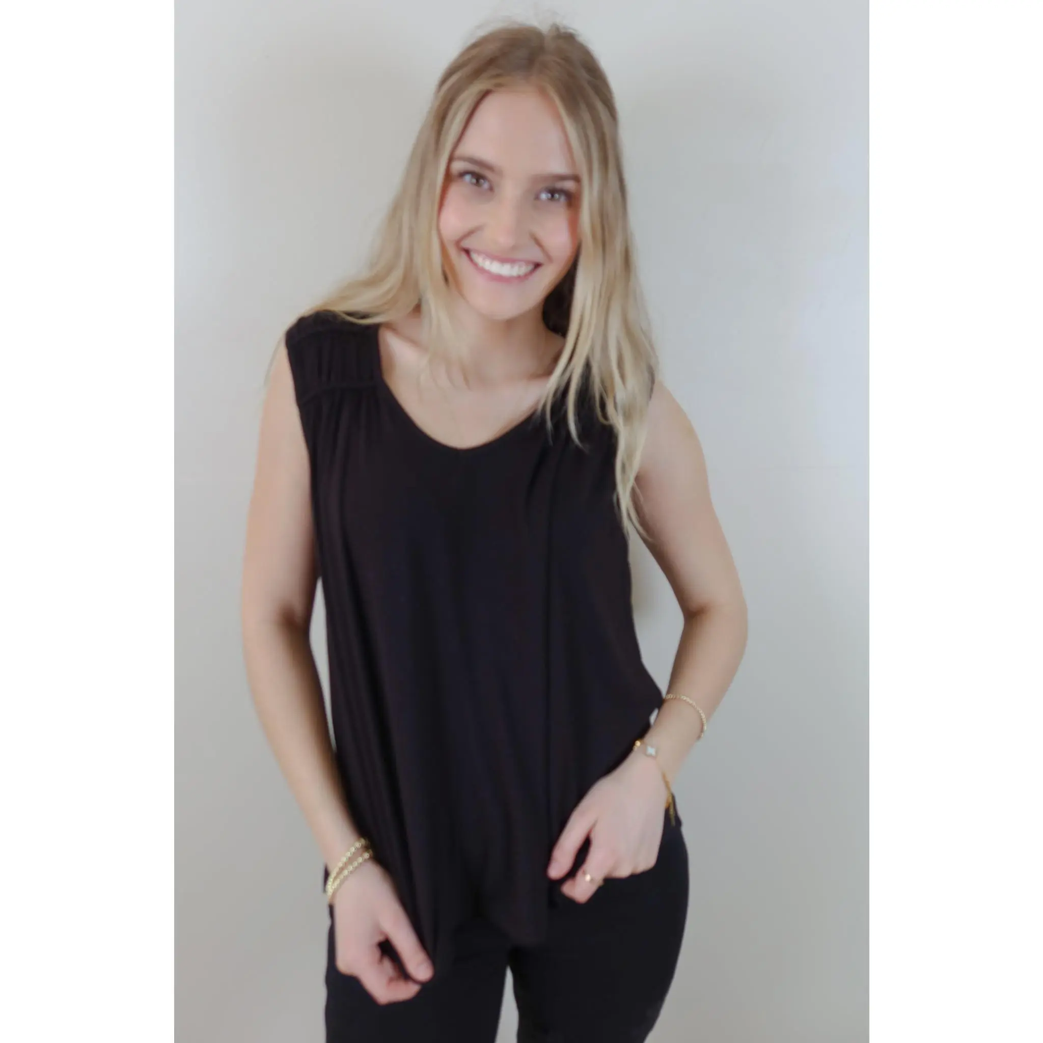 Liverpool Black Dolman Top