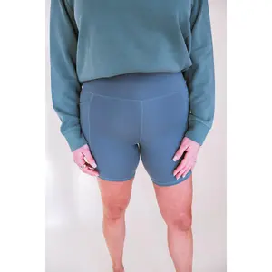 Venice Cloud 6" Biker Shorts - Eldergreen