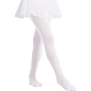 MdnMd Ultra Soft Girls Ballet Dance Tights Footed Ballet Stockings for Toddler Kids