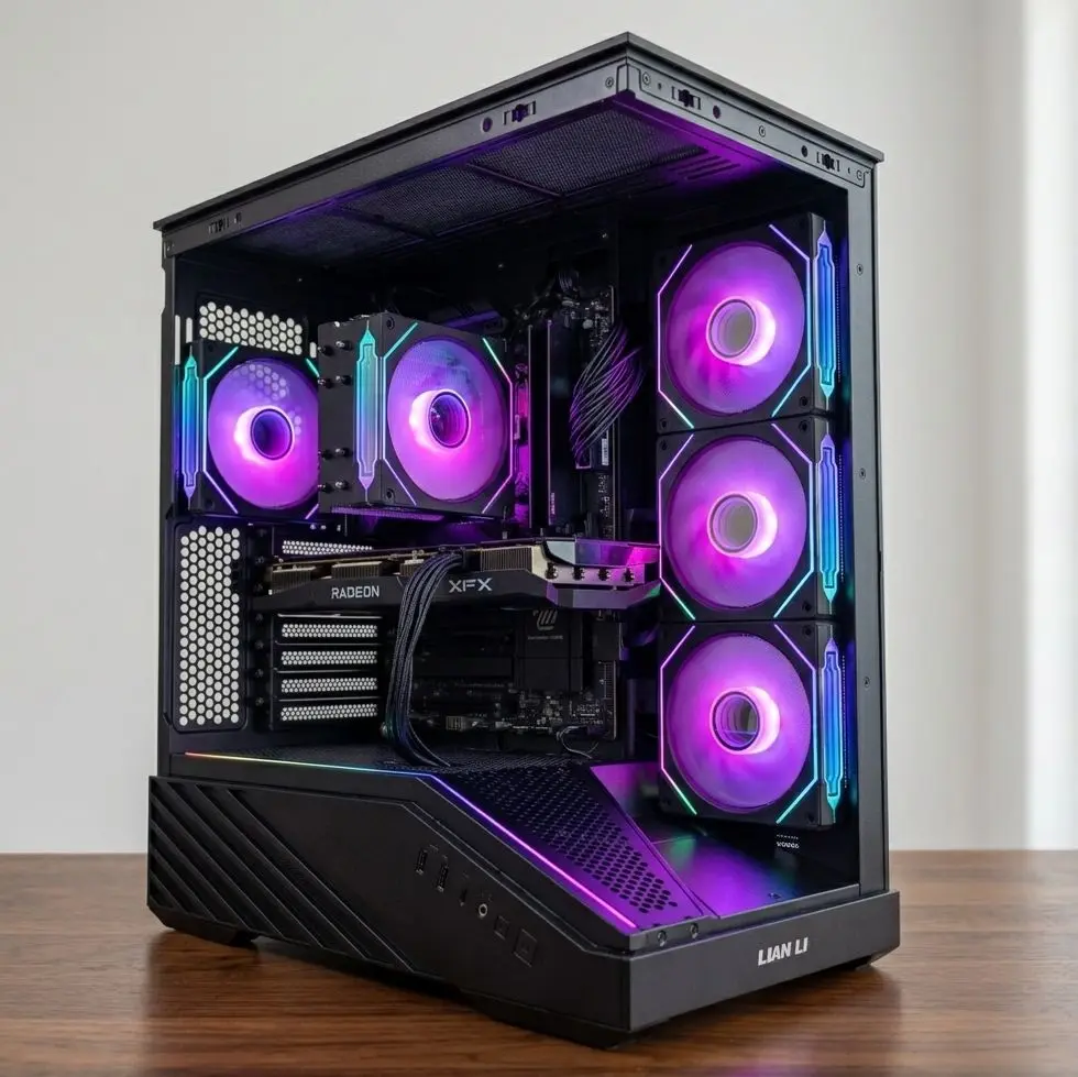 Échelon: INVICTUS - Ryzen 5 7600X 6/12 , 16GB DDR5, RTX 5060 8GB , 1TB NVME & 1 TB HDD,  WiFi 7 w/Bt, Win 11 Pro 1080p & 1440p Gaming PC