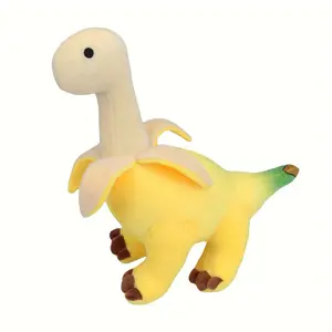Banana Dinosaur Design Plush Toy, 1 Count Cute Stuffed Animal Doll, Birthday Gift for Kids, Home Decor, Soft Stuffed Doll, Huggable Stuffed Animal, Kawaii Stuffed Animals