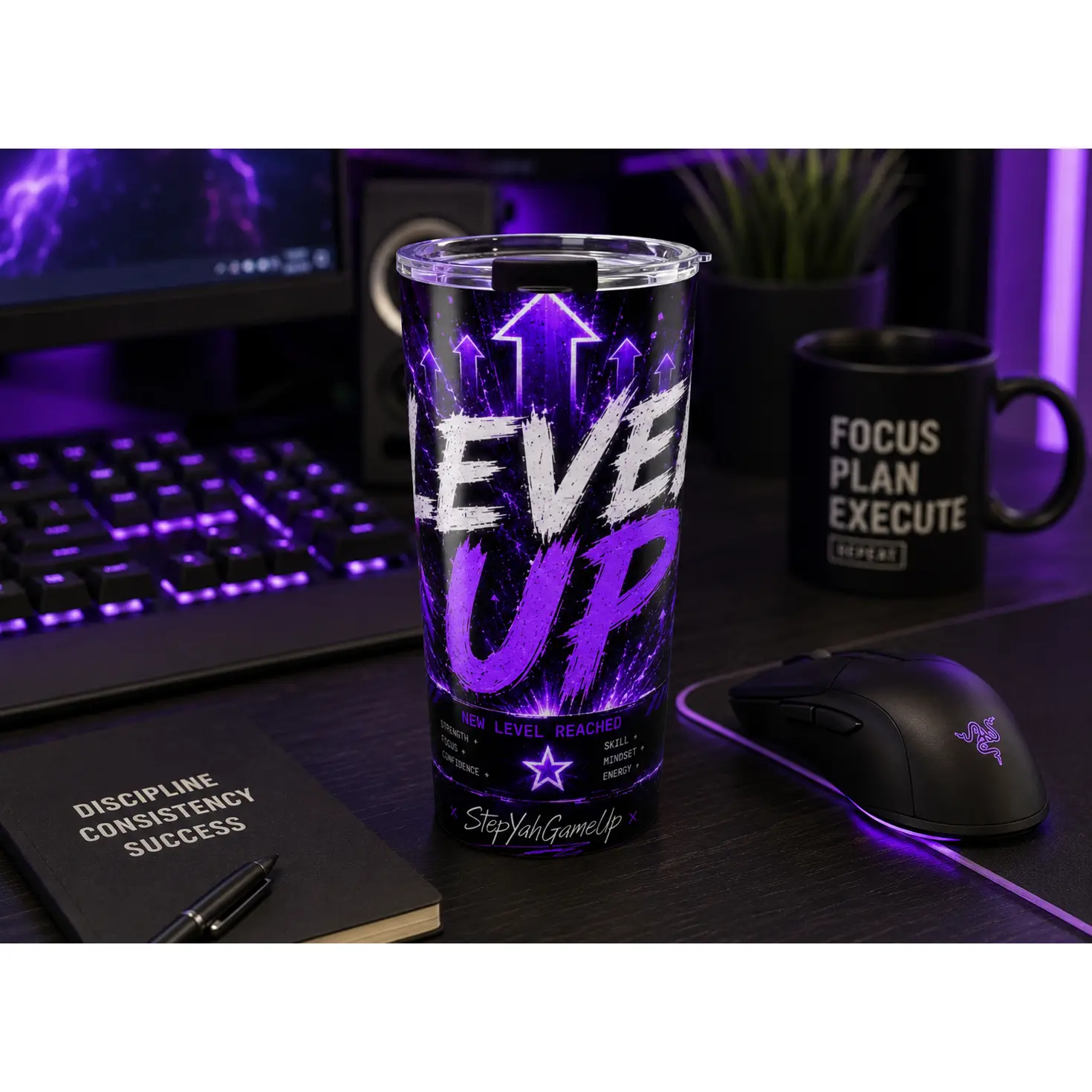 StepYahGameUp — Level Up | 20oz Tumbler