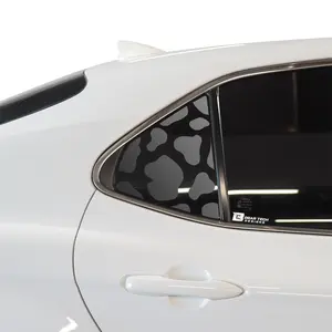 Cow Leopard Print Animal Decal Rear Side Quarter Window Precut Fits Toyota Camry 2018-2024