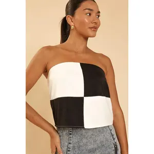 Cropped tube top
