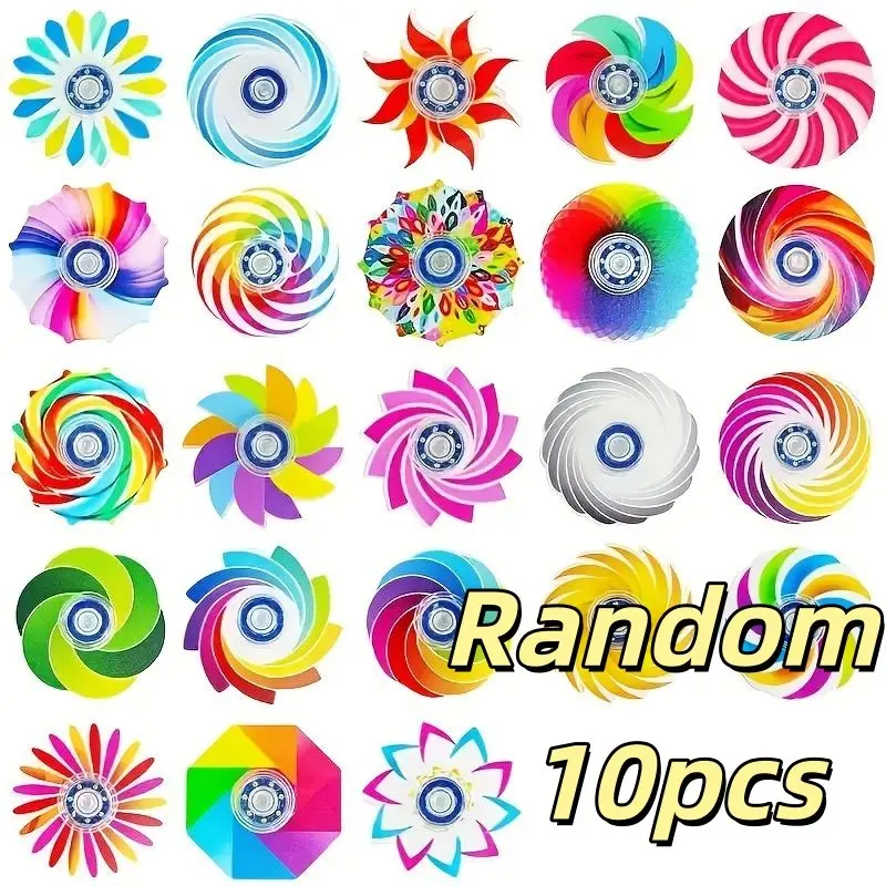 10pcs Vibrant Acrylic Rotating Decorations – Ideal Party Decoration Supplies, Party Favors, Graduation, Easter & Holiday Gifts, Stylish Desktop Ornaments for Teens,  for Halloween, Thanksgiving & Christmas Presents