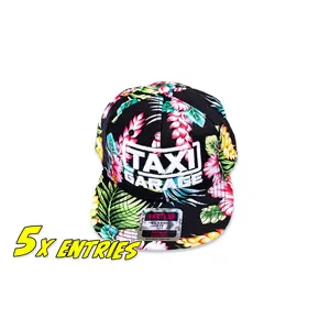 TAXI GARAGE Full Floral Vibe Snap Back Hat