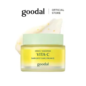 [GOODAL Official Shop] GOODAL Green Tangerine Vitamin C Dark Spot Care Cream ALPHA | Vitamin C Cream with 5% Niacinamide | Fades Dark Spots, Boosts Radiance & Hydrates