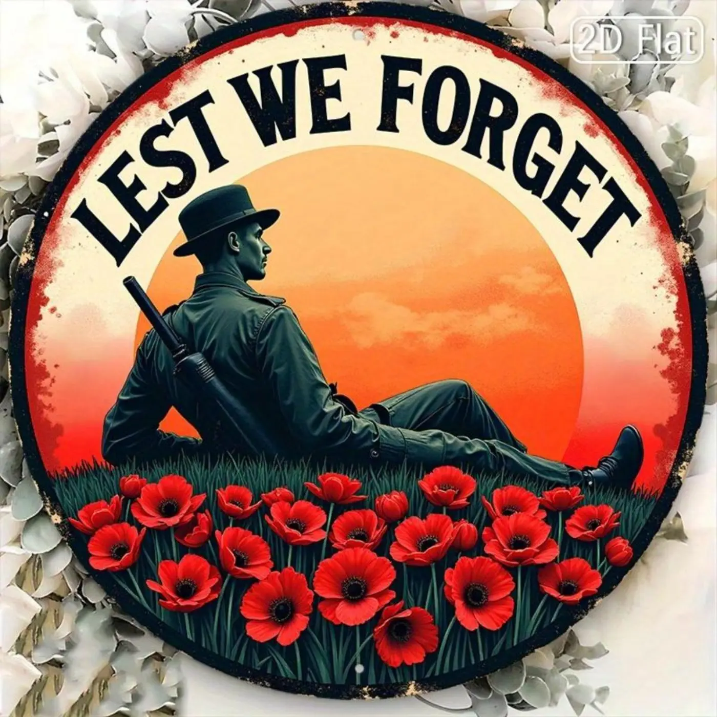 Hello Young Memorial aluminum plaque! 8-inch lightweight, solemn decor for veteran homes!