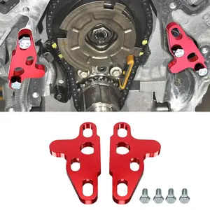 2Pcs Oil Pump Alignment Tool,Billet Aluminium Oil Pump Guide Kit Tool Cam Swap Pickup Tube Girdle Brace Hold Down Installation Engines Tool for Gen V Lt1 Lt4 Lt5 L83 L86 L87 Engines (RED)