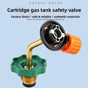 Outdoor cartridge gas canister filling connector valve blowtorch outdoor gas canister adapter gas canister blowtorch refilling