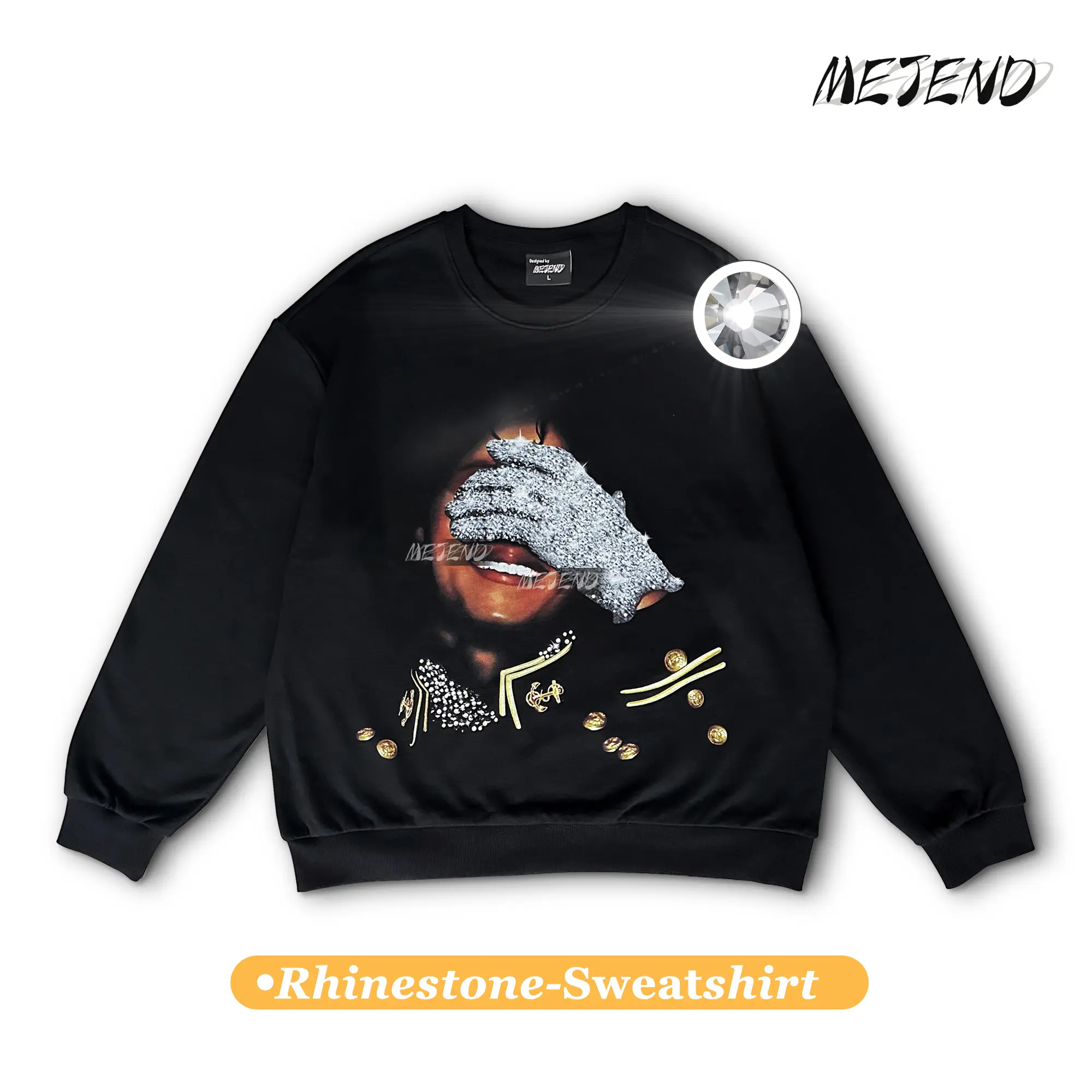 Rhinestone-Sweatshirt