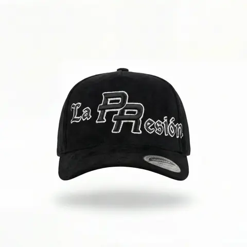 LA PRESION DE PUERTO RICO Embroidered Unisex Snapback Hat - Premium Suede, Adjustable Fit, Sporty Chic, Football Fashion, Multiple Colors, Anniversary-Ready, Quality Caps, Casual Outdoor Hat, Men's Accessories, Campfire Party Use