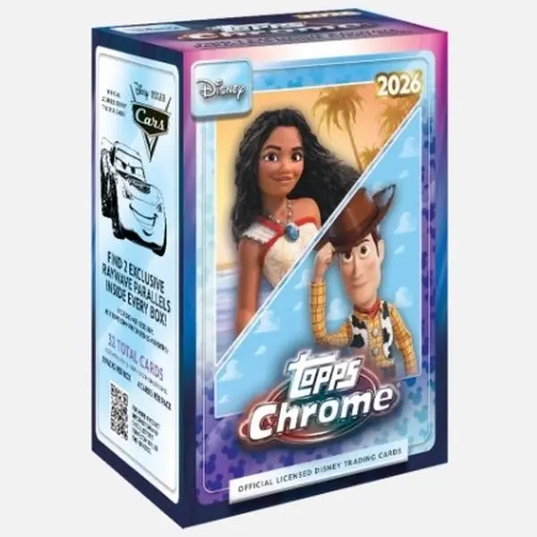 2026 Topps Chrome Disney Blaster Box - Sports Trading Cards Collectible Set for Card Collecting