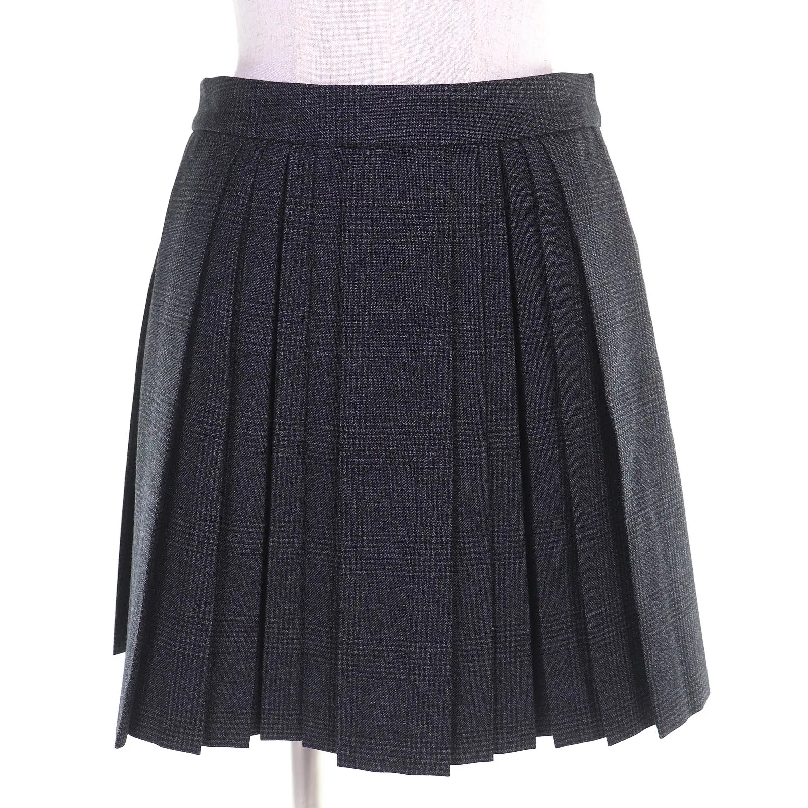 Pre-owned Celine Wool Small Leather Goods Pleated skirt Skirt